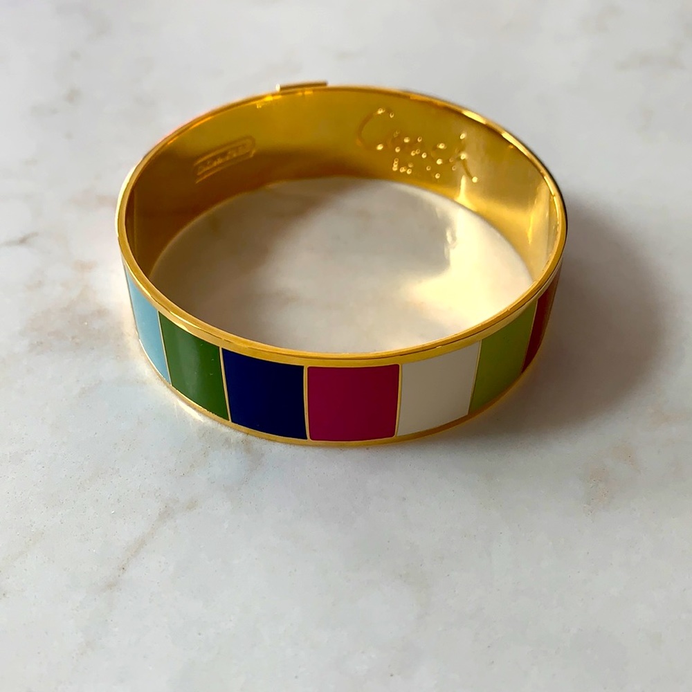 Coach Legacy Enamel Bangle - Picture 3 of 6
